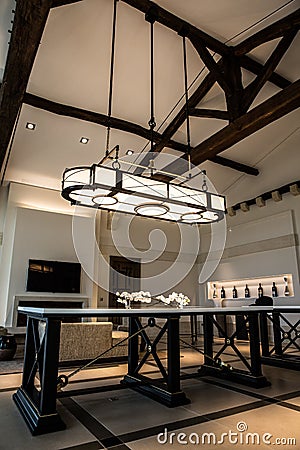 Chateau pavie wine tasting room, Saint Emilion,Bordeaux, France Editorial Stock Photo