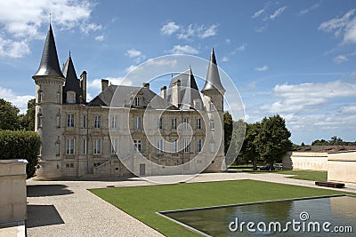 Chateau Pichon Longueville Baron at Pauillac France Editorial Stock Photo