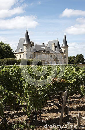 Chateau Pichon Longueville Baron at Pauillac France Editorial Stock Photo