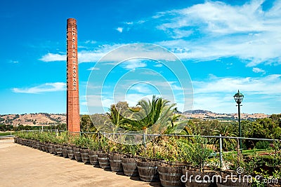 Chateau Tanunda brick chimney Editorial Stock Photo