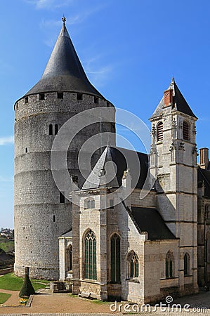 Chateaudun castle Stock Photo