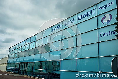 Chateauroux airport - France Editorial Stock Photo