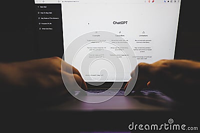 Chatgpt Openai Artificial Intelligence Computer Program On Pc Screen Chatgpt Openai Artificial Intelligence Computer Program On Pc Screen