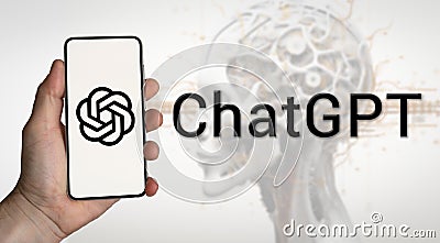 ChatGPT - OpenAI technology for artificial intelligence Editorial Stock Photo