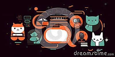 ChatOps collaboration automation DevOps chat platform hig one generative AI Stock Photo