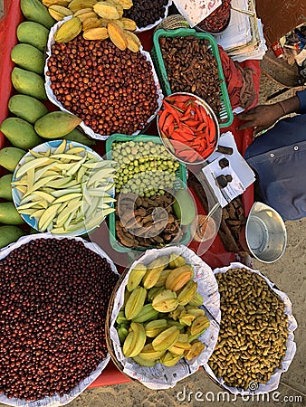 Chatpata food - Street Vendor, India Editorial Stock Photo