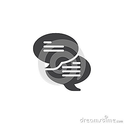 Chatting icon vector Vector Illustration