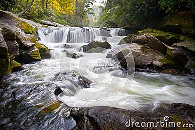 Chattooga River Headwaters Geology NC Waterfalls Stock Photo