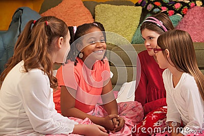 Chatty Little Girls Stock Photo