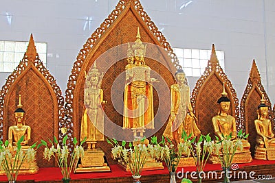 Chaukhtatgyi Buddha Temple, Yangon, Myanmar Stock Photo