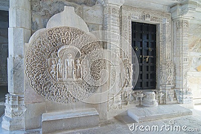 Chaumukha Mandir Jain Temple Ranakpur, Rajasthan India Editorial Stock Photo