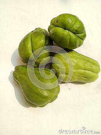 Chayote is beneficial for health Stock Photo