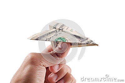 Cheap Air Fare Expenses Stock Photo