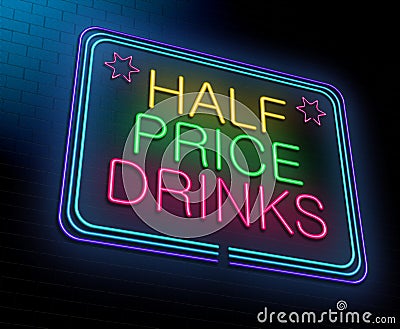 Cheap alcohol concept. Stock Photo