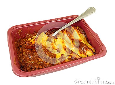 Cheap Cottage Pie Convenience Meal Stock Photo
