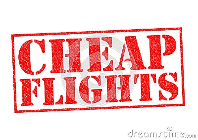 CHEAP FLIGHTS Stock Photo