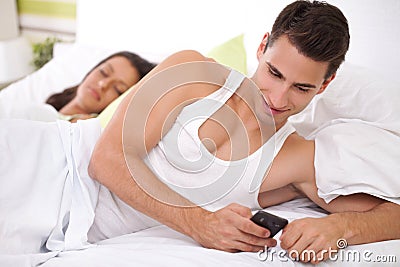 Cheating his wife Stock Photo