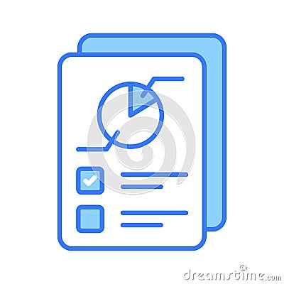 Check this carefully crafted icon of business report, analytical report vector Vector Illustration