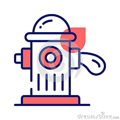 Check this carefully designed icon of fire hydrant in modern style Vector Illustration