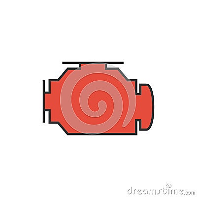 Check engine icon Vector Illustration