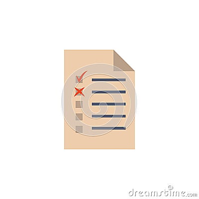 check-in form colored icon. Element of bankings for mobile concept and web apps. Detailed check-in form colored icon can be used Stock Photo