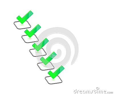 Check List Marker, Assessment template, Multiple choice questions, Questionnaire, check your understanding, check your knowledge Vector Illustration
