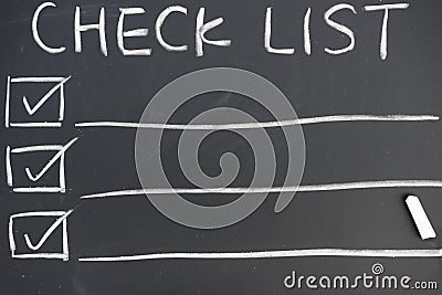 Check list Stock Photo