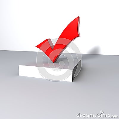 Check mark Stock Photo