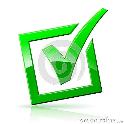 Check mark box icon Vector Illustration