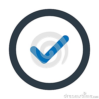 Check mark, documents verified Vector icon which can easily modify Vector Illustration
