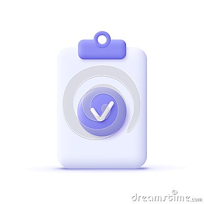 Check mark icon. Approvement concept. Vector Illustration