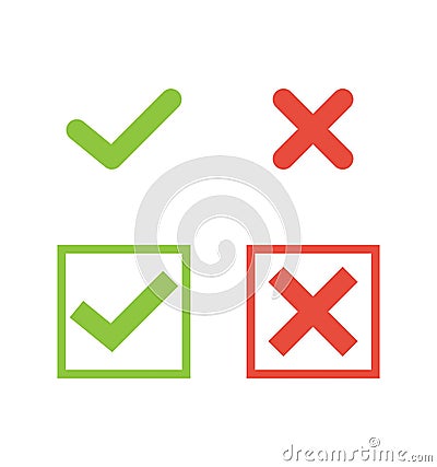 Check mark icon in trendy flat style Vector Illustration