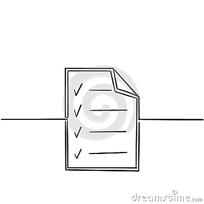 Check mark line icons. Check marks, ticks, quality, approve concepts. Simple doodle symbols with modern linear line art graphic Vector Illustration