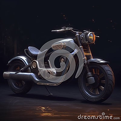 moped themed after the evil empire from star wars Stock Photo