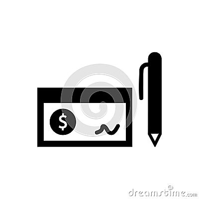 Check Payment Icon Vector Illustration