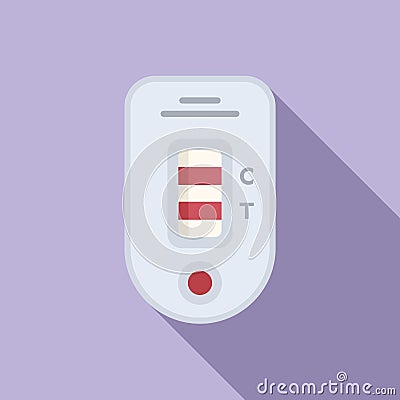 Check test icon flat vector. Nose sample Vector Illustration