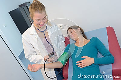 Check up with doctor Stock Photo