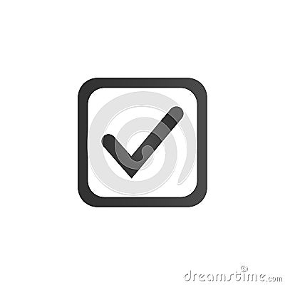 Checkbox Icon. Flat Symbol Style. Simple Web Design. Vector Illustration Sign. Stock Photo