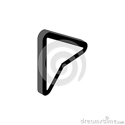 Checkbox with mouse cursor icon, isometric style Vector Illustration