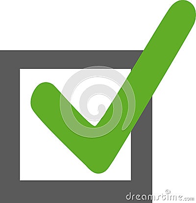 Checkbox vector icon Vector Illustration