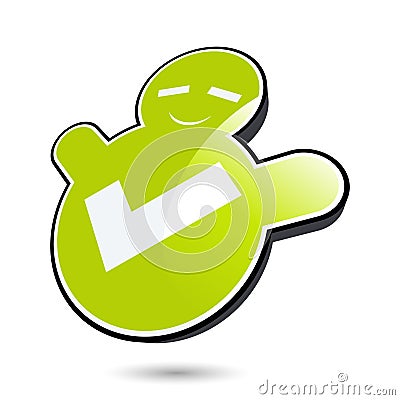 Checked Icon Vector Illustration