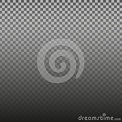 Checkerboard pattern. Bottom shading fade. Subtle grid texture. Vector transparency overlay. Vector Illustration