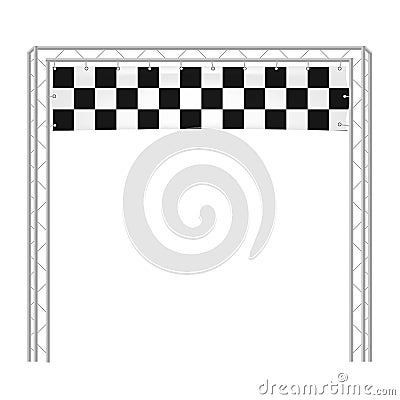 Checkered banners vector illustration run start finish Vector Illustration