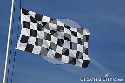 Checkered flag Stock Photo