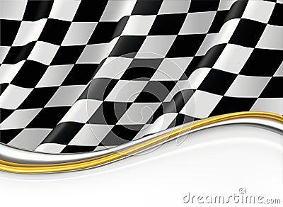 Checkered Flag Vector Illustration