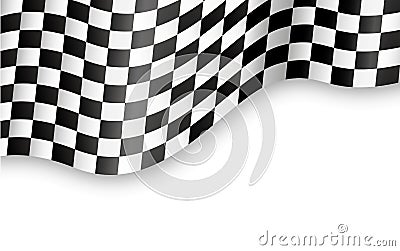 Checkered flag background Vector Illustration