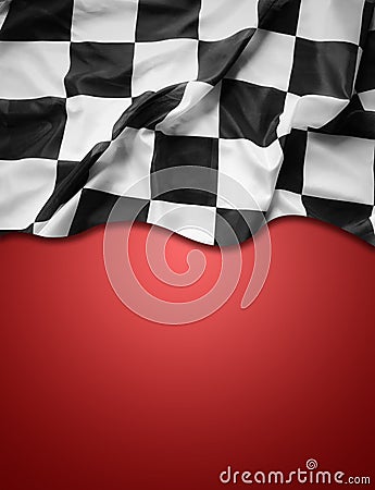 Checkered flag Stock Photo