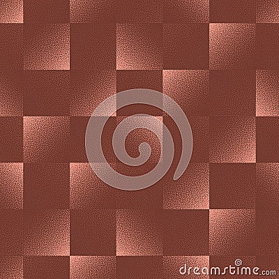 Checkered Geometric Seamless Pattern Trend Vector Brown Abstract Background Vector Illustration