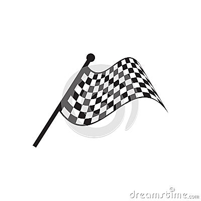 Checkered icon design template vector illustration Cartoon Illustration