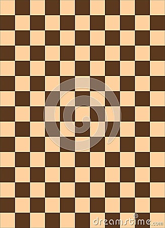 Checkered pattern brown color Stock Photo